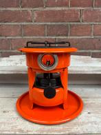 Petroleumstel / oliestel 1 pits oranje emaille, Ophalen of Verzenden