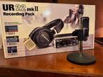 Steinberg UR22 mkII + 2x mic + koptelefoon + GRATIS statief, Computers en Software, Ophalen of Verzenden, Zo goed als nieuw, Extern