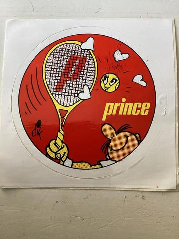 Sticker Prince (tennis/Dik Bruynesteyn) beschikbaar voor biedingen