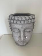 Buddha hoofd bloempot groot, Tuin en Terras, Bloempotten, Gebruikt, Rond, 40 tot 70 cm, Ophalen