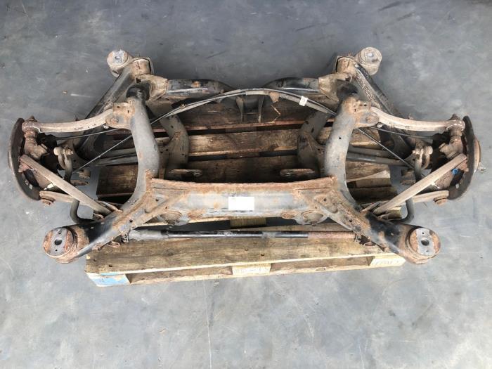 Achteras 4x4 van een Volkswagen Touareg, Auto-onderdelen, Remmen en Aandrijving, Volkswagen, Gebruikt, 3 maanden garantie, Ophalen of Verzenden