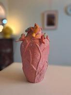 Vaas met vogeltjes, Overige kleuren, Aardewerk of Porselein, Ophalen of Verzenden, Zo goed als nieuw