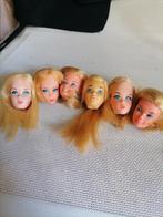 Vintage barbie poppen hoofdje, Verzamelen, Poppen, Fashion Doll, Gebruikt, Ophalen of Verzenden