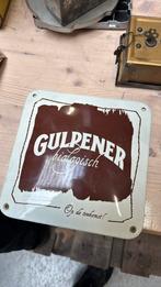 Emaille bordje Gulpener biologisch bier, Verzamelen, Biermerken, Ophalen, Reclamebord, Plaat of Schild, Overige merken