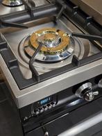 Luxe Fornuis Boretti 90cm hoogglans zwart rvs 2 ovens, Witgoed en Apparatuur, Fornuizen, Niet ingevuld, 60 cm of meer, Niet ingevuld