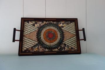 Prachtig jaren 40/50 vintage handgemaakt vlinder dienblad beschikbaar voor biedingen
