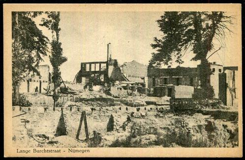 Nijmegen verwoest 2-2-1944 World War II - Lange Burchtstraat, Verzamelen, Ansichtkaarten | Nederland, Ongelopen, Gelderland, 1940 tot 1960