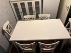 ikea uitschuifbare tafel met 6 stoelen, Ophalen, Gebruikt