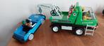 Playmobil vintage Takelwagen met schadeauto jaren '70, Ophalen, Gebruikt, Complete set