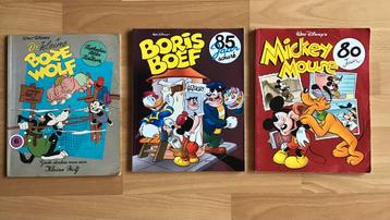 3 stripboeken Mickey Mouse 80 jaar, Boris Boef, Kleine boze beschikbaar voor biedingen