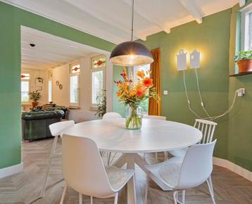 Hanglamp zwart zilver rond 52cm