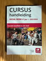 Social Work HBO boek 1e jr: sociale kwaliteit in de stad, Ophalen of Verzenden, Alpha, Zo goed als nieuw, HBO
