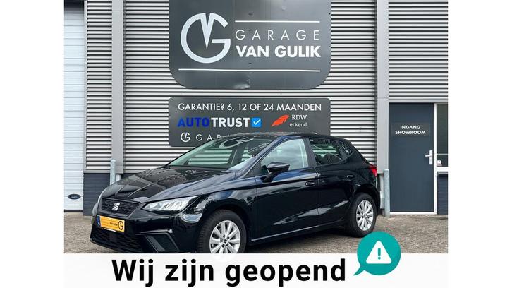 SEAT Ibiza 1.0 95PK EcoTSI Clima,Cruise,AppleCarPlay,Stoelve, Auto's, Seat, Bedrijf, Te koop, Ibiza, ABS, Adaptive Cruise Control