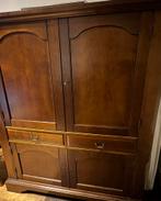 Noten houten kast met veel opbergruimte!, Huis en Inrichting, Kasten | Kledingkasten, Ophalen, Gebruikt, 100 tot 150 cm, Met lade(s)