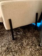 Moderne fauteuil zandkleur - bijna nieuw!, Huis en Inrichting, Fauteuils, Ophalen of Verzenden, Zo goed als nieuw, Stof, 75 tot 100 cm