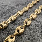 14 karaat gouden ketting koffieboon schakel, Sieraden, Tassen en Uiterlijk, Kettingen, Ophalen of Verzenden, Nieuw, Goud