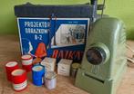 Vintage Poolse Diaprojector Bajka B-2, Ophalen of Verzenden, Gebruikt, Met scherm