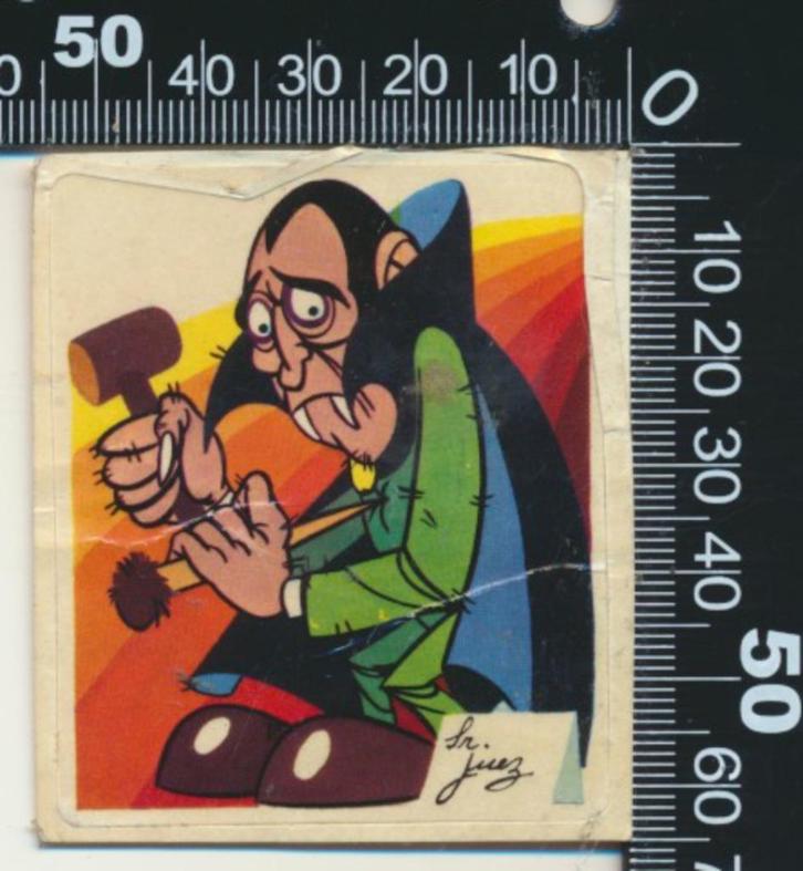 Sticker: Dunkin - Happy Monsters - 16, Verzamelen, Stickers, Zo goed als nieuw, Strip of Tekenfilm, Verzenden