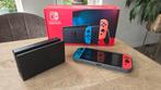 Nintendo switch (2019 upgrade) red/blue, Spelcomputers en Games, Spelcomputers | Nintendo Switch, Ophalen of Verzenden, Zo goed als nieuw