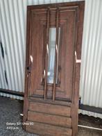 Oude houten  buitendeur, Gebruikt, Buitendeur, 200 tot 215 cm, Hout