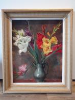 Th. M (Theo) van Delft (1883-1967) bloemstilleven schilderij, Ophalen of Verzenden