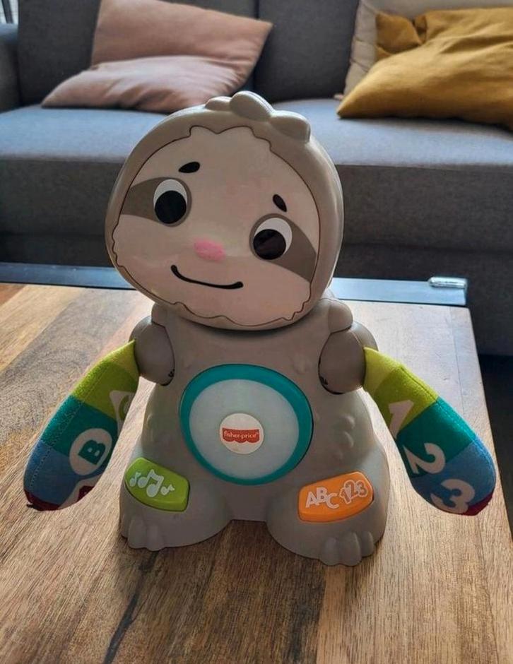 Fisher Price Linkimals Luiaard, Kinderen en Baby's, Speelgoed | Babyspeelgoed, Gebruikt, Overige typen, Met licht, Met geluid