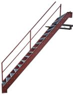 Industriële stalen trap ca. 325x92cm. Magazijntrap, Doe-het-zelf en Verbouw, Ophalen, Gebruikt, Trap, 2 tot 4 meter