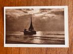 Avondstemming. Schip voor anker. 1928., Ophalen of Verzenden, Gebruikt, Zeilboot, Kaart, Foto of Prent