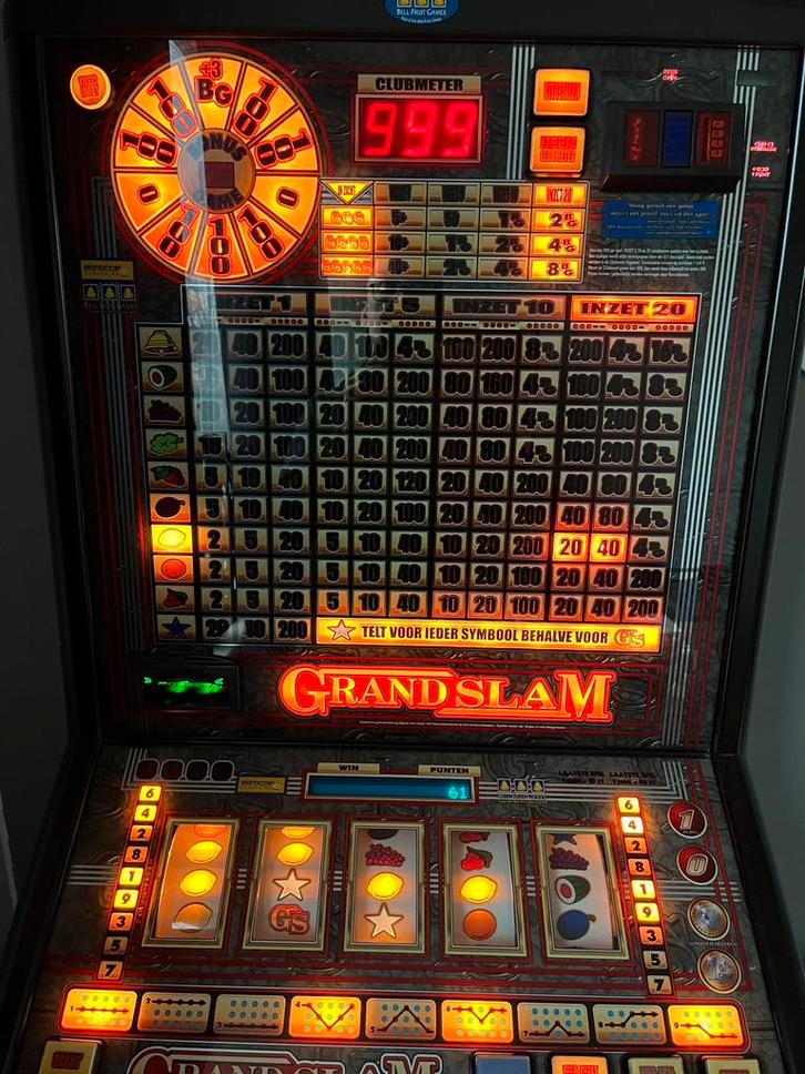 Grand Slam Gokkast Fruitautomaat Gokautomaat speelautomaat, Verzamelen, Automaten | Gokkasten en Fruitautomaten, Zo goed als nieuw