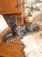 Vintage gipsen honden beeld, Antiek en Kunst, Ophalen of Verzenden