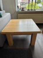 te koop: eiken blank geloogde hoektafel, Huis en Inrichting, Ophalen, Minder dan 45 cm, Gebruikt, Vierkant