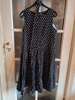 Dolly and Dotty Polkadot Jurk, Zwart, Maat 46/48 (XL) of groter, Ophalen of Verzenden, Zo goed als nieuw
