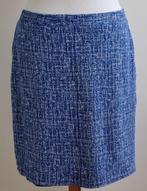 Claude Arielle blauw gemelleerd rokje mt. 48, Kleding | Dames, Blauw, Maat 46/48 (XL) of groter, Ophalen of Verzenden, Zo goed als nieuw