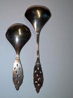 Suikerschepjes - 2 x (verzilverd 'Djokja'), Ophalen of Verzenden