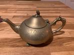Bronzen theepot met bloemmotief, Antiek en Kunst, Ophalen of Verzenden, Brons