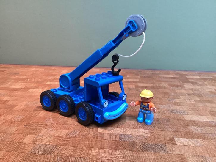 Duplo Bob de Bouwer Kraan met Bob Figuur, Kinderen en Baby's, Speelgoed | Speelgoedvoertuigen, Zo goed als nieuw, Ophalen of Verzenden