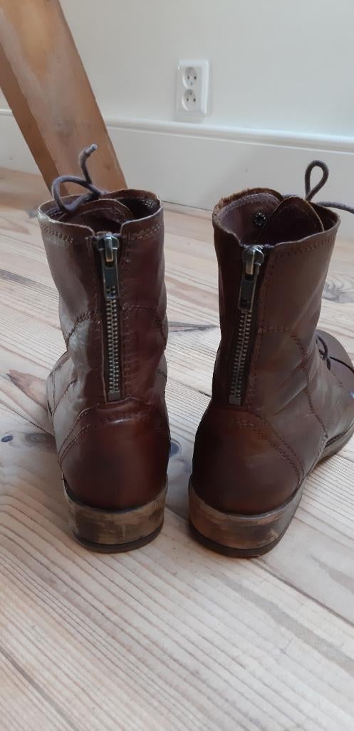 Manfield veterboots, maat 40., Kleding | Dames, Schoenen, Bruin, Lage of Enkellaarzen, Ophalen of Verzenden, Manfield