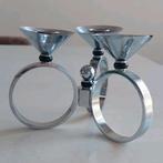 Art Deco Kandelaar voor 3 Kaarsen, Ophalen of Verzenden