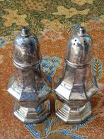Peper en zout mooi stel oude Engelse silverplate strooiers., Ophalen of Verzenden