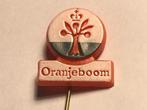 Plastic ORANJEBOOM BIERMERK Speld (Oranje/Wit/Groen)., Verzenden, Zo goed als nieuw, Merk, Speldje of Pin