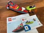 Lego city 60373 reddingsboot en brandweerboot, Ophalen of Verzenden, Gebruikt, Lego