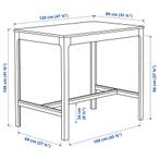 Tafel - 120x80 cm - Zo goed als nieuw, 50 tot 100 cm, 100 tot 150 cm, Tot twee personen, Ophalen of Verzenden
