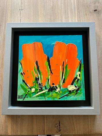 Origineel schilderij Ad v Hassel acryl op paneel Gesigneerd beschikbaar voor biedingen