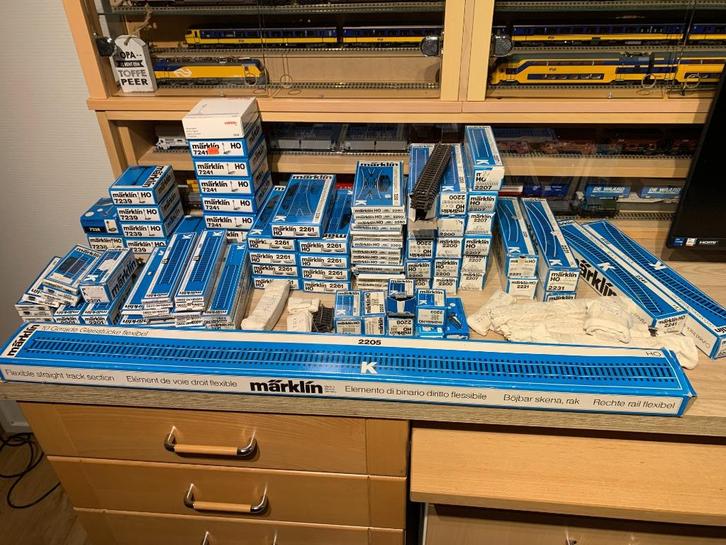 Gigantische  hoeveelheid  K Rail grootste gedeelte nieuw OVP, Hobby en Vrije tijd, Modeltreinen | H0, Zo goed als nieuw, Rails