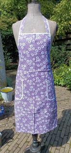 2 Origineel vintage NIEUWE katoenen strik schorten (AA12), Huis en Inrichting, Ophalen of Verzenden, Nieuw, Paars, Schort