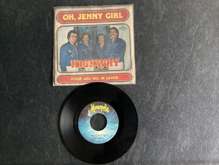 HIGHWAY.  OH JENNY GIRL, Cd's en Dvd's, Vinyl | Nederlandstalig, Zo goed als nieuw, Levenslied of Smartlap, Overige formaten, Ophalen of Verzenden