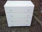 Witte ladekast, Ophalen, 50 tot 100 cm, Zo goed als nieuw, 3 of 4 laden