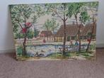 borduurschilderij boerderij, Hobby en Vrije tijd, Borduren en Borduurmachines, Ophalen, Overige typen