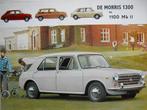 Brochure Morris 1300 en 1100 MKII, Ophalen of Verzenden, Zo goed als nieuw, Overige merken
