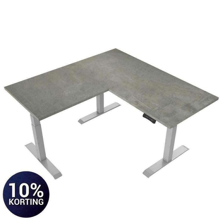 50x Nieuw hoekbureau zit/sta T-Line Deluxe - SCHERP GEPRIJSD, Huis en Inrichting, Bureaus, Nieuw, Stabureau, Elektrisch, In hoogte verstelbaar